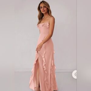 Barbie Azazie Blush Ruffle Bridesmaid Dress or Special Occasion